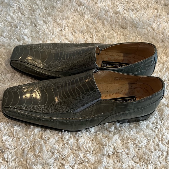 Stacy Adams Snake Leather Black Slip On Loafer main image 4